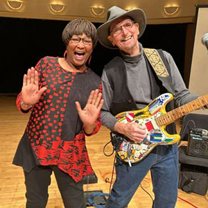 Hazel Miller and Chris Daniels